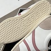 Celine Jogger Low Lace Up Sneaker In Calfskin & Suede White/Pink - 3