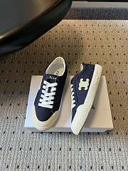 Celine Alan Sneaker With Triomphe In Canvas Navy  - 3