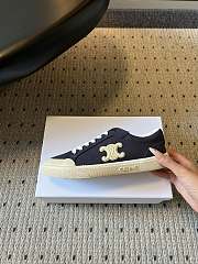 Celine Alan Sneaker With Triomphe In Canvas Navy  - 2