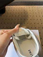 Celine Alan Sneaker With Triomphe In Canvas Light Gray - 5