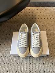 Celine Alan Sneaker With Triomphe In Canvas Light Gray - 2