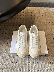 Celine Alan Sneaker With Triomphe In Canvas White - 3