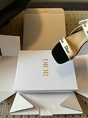 Dior Sandal with J'Adior Straps Black Embroidered Cotton 3.5cm - 5