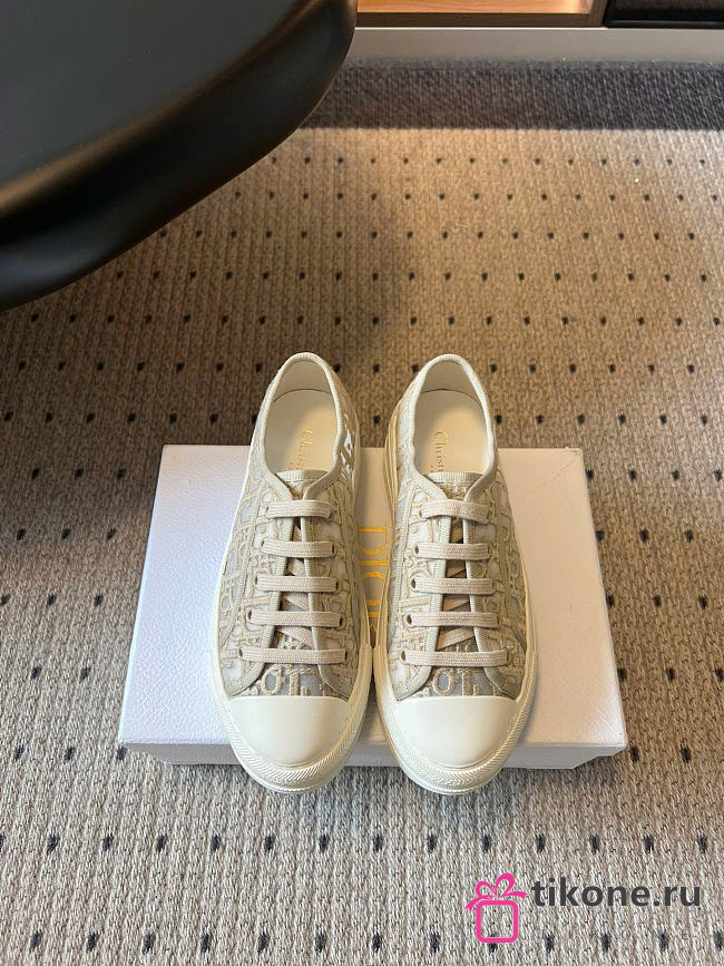 Walk'n'Dior Platform Sneaker Trench Dior Oblique Embroidered Mesh - 1
