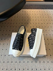 Walk'n'Dior Platform Sneaker Black Dior Oblique Embroidered Mesh - 3