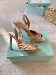 Aquazzura Ce Soir Sandal 105 Gold - 1