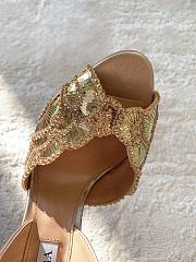 Aquazzura Ce Soir Sandal 105 Gold - 6