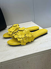 Dior Bloom Slide Dior Buttercup Embroidered Lambskin - 6