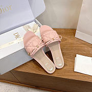 Dior Cannage Slide Soupir Pink Quilted Cannage Lambskin  - 5