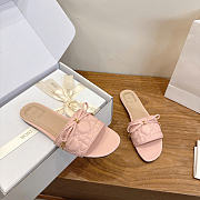 Dior Cannage Slide Soupir Pink Quilted Cannage Lambskin  - 4