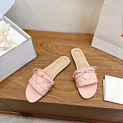 Dior Cannage Slide Soupir Pink Quilted Cannage Lambskin  - 2