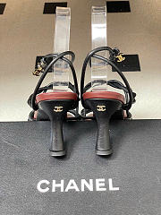 Chanel Sandals Lambskin Black 70mm G47172 - 2