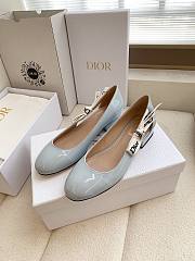 J'Adior Ballet Flat Ice Lagoon Patent Calfskin - 6