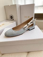 J'Adior Ballet Flat Ice Lagoon Patent Calfskin - 5