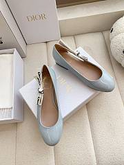 J'Adior Ballet Flat Ice Lagoon Patent Calfskin - 2