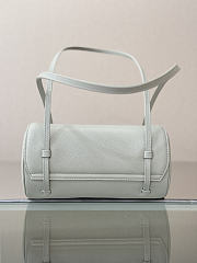 Chanel Small Bowling Bag Grained Shiny Calfskin & Gold-Tone Metal Light Green - 20.5x10x10cm - 6