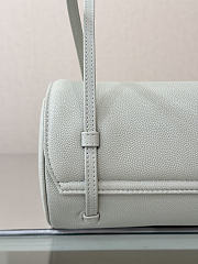 Chanel Small Bowling Bag Grained Shiny Calfskin & Gold-Tone Metal Light Green - 20.5x10x10cm - 3