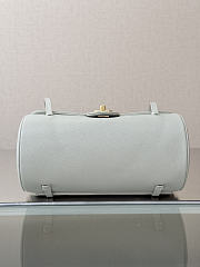 Chanel Small Bowling Bag Grained Shiny Calfskin & Gold-Tone Metal Light Green - 20.5x10x10cm - 2