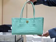 Chanel Small Tote Crocodile Embossed Calfskin & Gold-Tone Metal Green - 39x20x13cm - 6