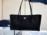 Chanel Small Tote Crocodile Embossed Calfskin & Gold-Tone Metal Black - 39x20x13cm - 3