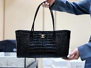 Chanel Small Tote Crocodile Embossed Calfskin & Gold-Tone Metal Black - 39x20x13cm - 2