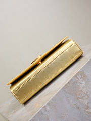  YSL Kate Small In Metallic Leather In Gold - 20x12.5x5cm - 2