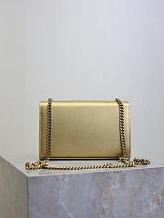 YSL Kate Small Tassel In Metallic Leather Gold - 20x12.5x5cm - 2