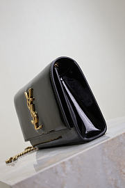 YSL Kate Small In Patent Leather Black - 20x12.5x5cm - 3