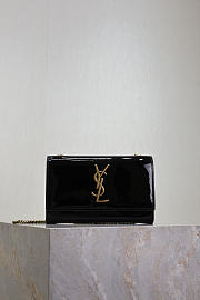 YSL Kate Small In Patent Leather Black - 20x12.5x5cm - 4