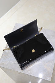 YSL Kate Small In Patent Leather Black - 20x12.5x5cm - 5