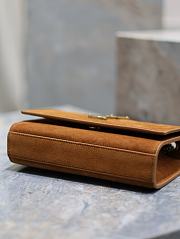 YSL Kate Small In Suede Leather Brown - 20x12.5x5cm - 3