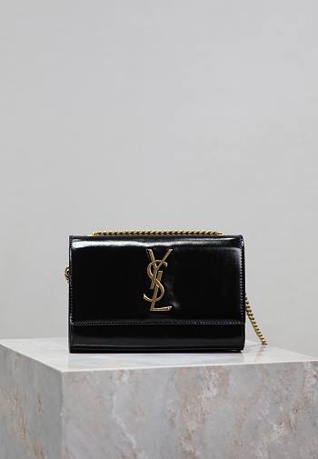 YSL Kate Small In Leather Black - 20x12.5x5cm