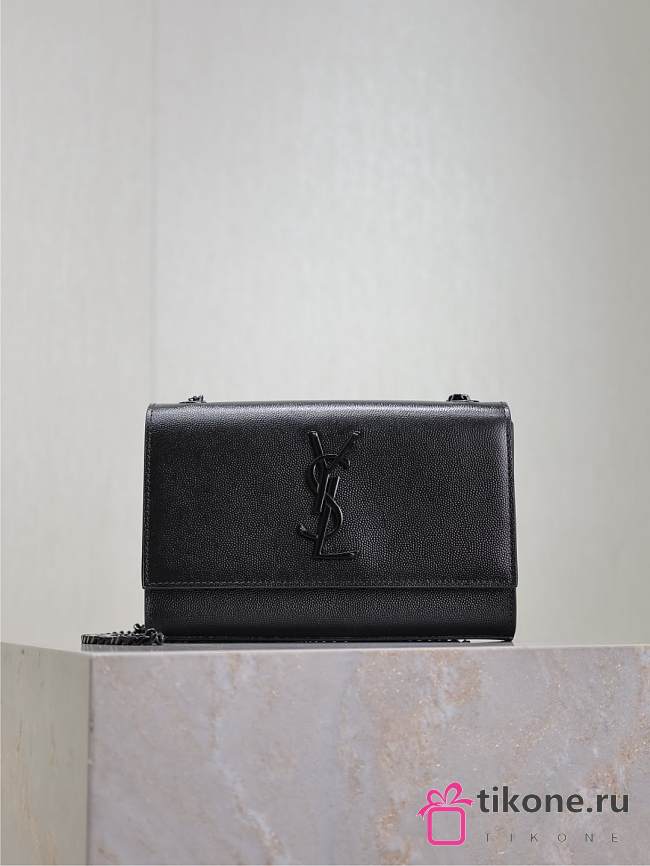 YSL Kate Small In Grain De Poudre Embossed Leather Black Hardware - 20x12.5x5cm - 1