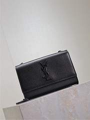 YSL Kate Small In Grain De Poudre Embossed Leather Black Hardware - 20x12.5x5cm - 5