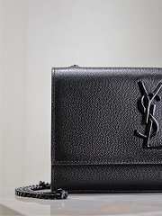 YSL Kate Small In Grain De Poudre Embossed Leather Black Hardware - 20x12.5x5cm - 3