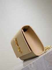 YSL Kate Small In Grain De Poudre Embossed Leather Beige - 20x12.5x5cm - 2