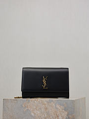 YSL New Kate Small In Smooth Leather Black - 20x12.5x5cm - 1