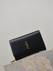 YSL New Kate Small In Smooth Leather Black - 20x12.5x5cm - 5