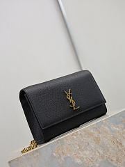 YSL New Kate Small In Grain De Poudre Embossed Leather Black - 20x12.5x5cm - 2