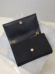 Ysl Kate Small Crocodile-Embossed Nubuck Leather Black - 20x13.5x5.5cm - 3