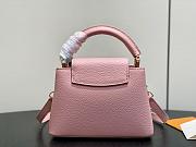 LV Capucines Mini Taurillon Leather Sweet Pink M27309 - 21x13.6x8cm - 4