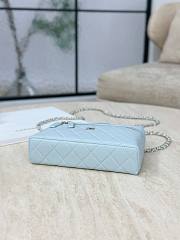 Chanel Vanity with Chain Grained Caviar & Gold-Tone Metal Light Blue - 19.5x17x5cm - 5