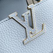 LV Capucines East-West MiniTaurillon Leather Blue Olympe M28199 - 22x12x8cm - 6