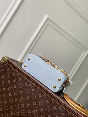 LV Capucines East-West MiniTaurillon Leather Blue Olympe M28199 - 22x12x8cm - 5