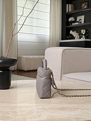 Chanel Vanity with Chain Grained Caviar & Gold-Tone Metal Gray - 19.5x17x5cm - 4