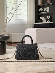 Chanel Clutch With Chain Washed Denim Calfskin & Gold-Tone Metal Black - 14.5x11.5x5.5cm - 5