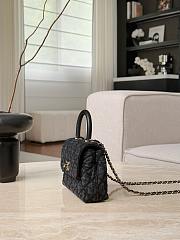 Chanel Clutch With Chain Washed Denim Calfskin & Gold-Tone Metal Black - 14.5x11.5x5.5cm - 4