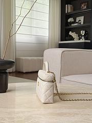 Chanel Vanity with Chain Grained Caviar & Gold-Tone Metal White 26117 - 19.5x17x5cm - 4