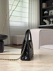 Chanel Mini Shopping Bag Shiny Lambskin & Gold-Tone Metal Black AS4416 - 19x13x7cm - 4