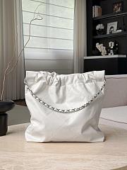 Chanel 22 Handbag Shiny Calfskin & Silver-Tone Metal Black - 42x36x8cm - 3